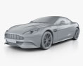 Aston Martin Vanquish 2015 3d model clay render