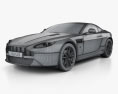 Aston Martin V8 Vantage 2014 3D模型 wire render