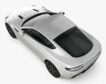 Aston Martin V8 Vantage 2014 Modèle 3d vue du dessus