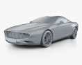 Aston Martin DB9 Coupe Zagato Centennial 2016 3d model clay render