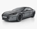 Aston Martin Rapide S 2016 3D-Modell wire render