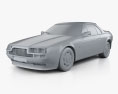 Aston Martin V8 Zagato Volante 1987 3d model clay render