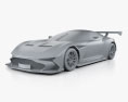 Aston Martin Vulcan 2018 3D-Modell clay render