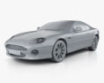 Aston Martin DB7 Vantage 2003 3d model clay render