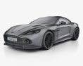Aston Martin Vanquish Zagato 2019 3d model wire render