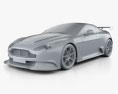 Aston Martin V12 Vantage GT3 2017 3D модель clay render