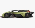 Aston Martin Valkyrie AMR Pro 2022 3D 모델  side view