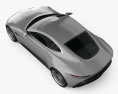 Aston Martin DB10 with HQ interior 2018 3d model top view