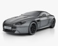 Aston Martin V8 Vantage S 2020 3d model wire render