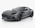 Aston Martin DBS Superleggera 2021 3d model wire render