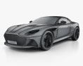 Aston Martin DBS Superleggera Volante 2022 3d model wire render