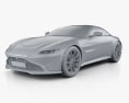 Aston Martin Vantage coupe 2021 3d model clay render