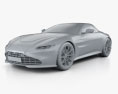 Aston Martin Vantage Roadster 2021 3d model clay render