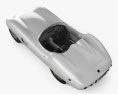 Aston Martin DBR1 LeMans 1959 3d model top view