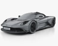 Aston Martin Valhalla 2022 3D模型 wire render