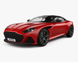 Aston Martin DBS Superleggera with HQ interior 2020 3D model