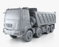 Astra HD9 (84-52) Dump Truck 4-axle 2016 3d model clay render