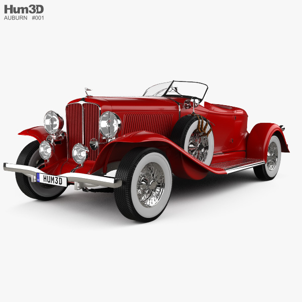 Auburn 8-98 Boattail Speedster 1931 Modelo 3d