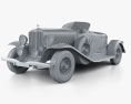 Auburn 8-98 Boattail Speedster 1931 3d model clay render