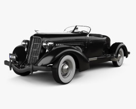 Auburn 851 SC Boattail Speedster 1935 3D model