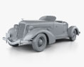 Auburn 851 SC Boattail Speedster 1935 3d model clay render