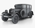 Auburn 8-88 1928 3d model wire render