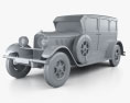 Auburn 8-88 1928 3d model clay render