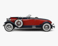 Auburn Boattail Speedster 8-115 1928 Modello 3D vista laterale