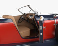 Auburn Boattail Speedster 8-115 con interni e motore 1928 Modello 3D