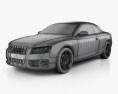Audi S5 敞篷车 2010 3D模型 wire render