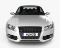 Audi S5 descapotable 2010 Modelo 3D vista frontal