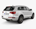 Audi Q7 2012 3d model back view
