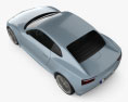 Audi e-tron 2010 3d model top view