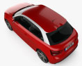 Audi A1 2013 3d model top view