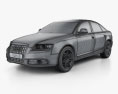 Audi A6 (C6) 轿车 2011 3D模型 wire render