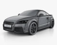 Audi TT RS 2013 3D 모델  wire render