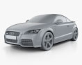 Audi TT RS 2013 3d model clay render