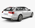 Audi A6 Avant 2015 3d model back view