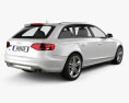 Audi S4 Avant 2013 3D模型 后视图