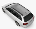 Audi A4 Avant 2007 3D模型 顶视图