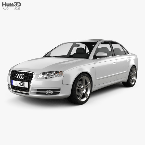 Audi A4 Saloon 2007 3D 모델 