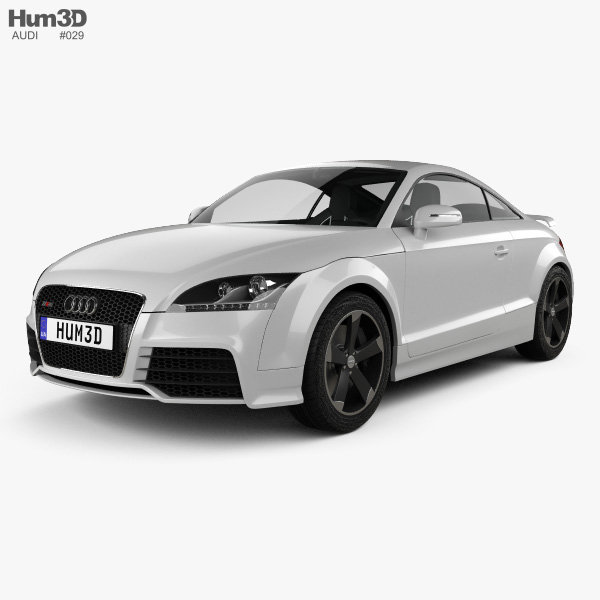 Audi TT RS Coupe mit Innenraum 2010 3D-Modell