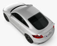 Audi TT RS Coupe mit Innenraum 2010 3D-Modell Draufsicht