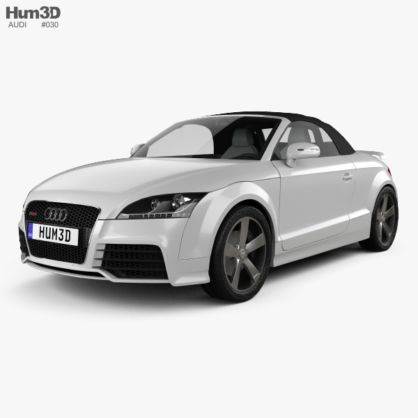 Audi TT RS ロードスター HQインテリアと 2010 3Dモデル