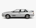 Audi Quattro 1980 3d model side view