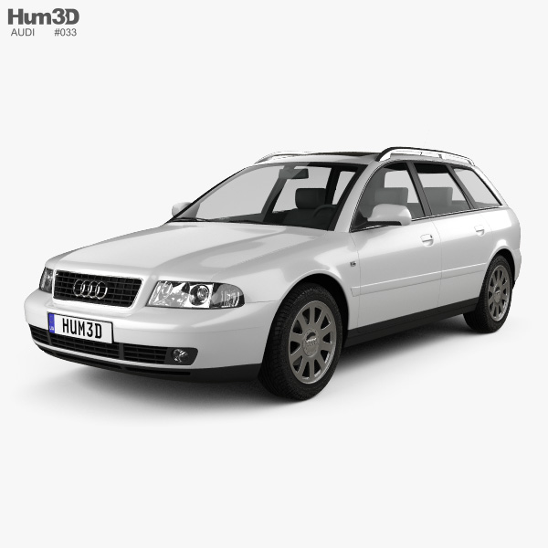 Audi A4 Avant 2001 3D 모델 