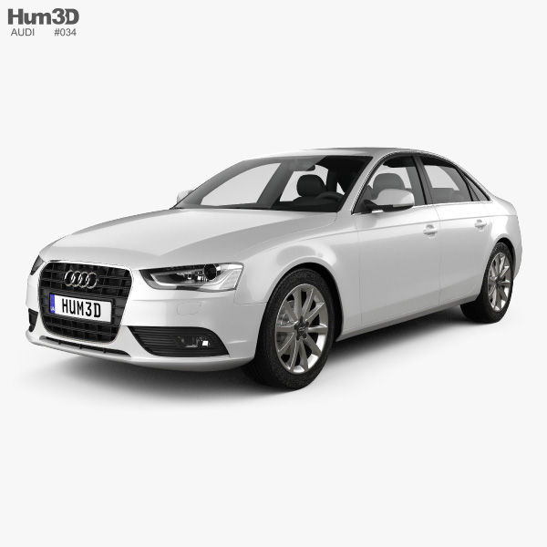Audi A4 세단 2016 3D 모델 