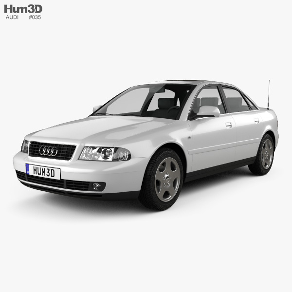 Audi A4 Седан 2001 3D модель