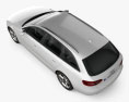 Audi A4 Avant 2016 3D模型 顶视图