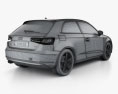 Audi A3 Хетчбек трьохдверний 2016 3D модель